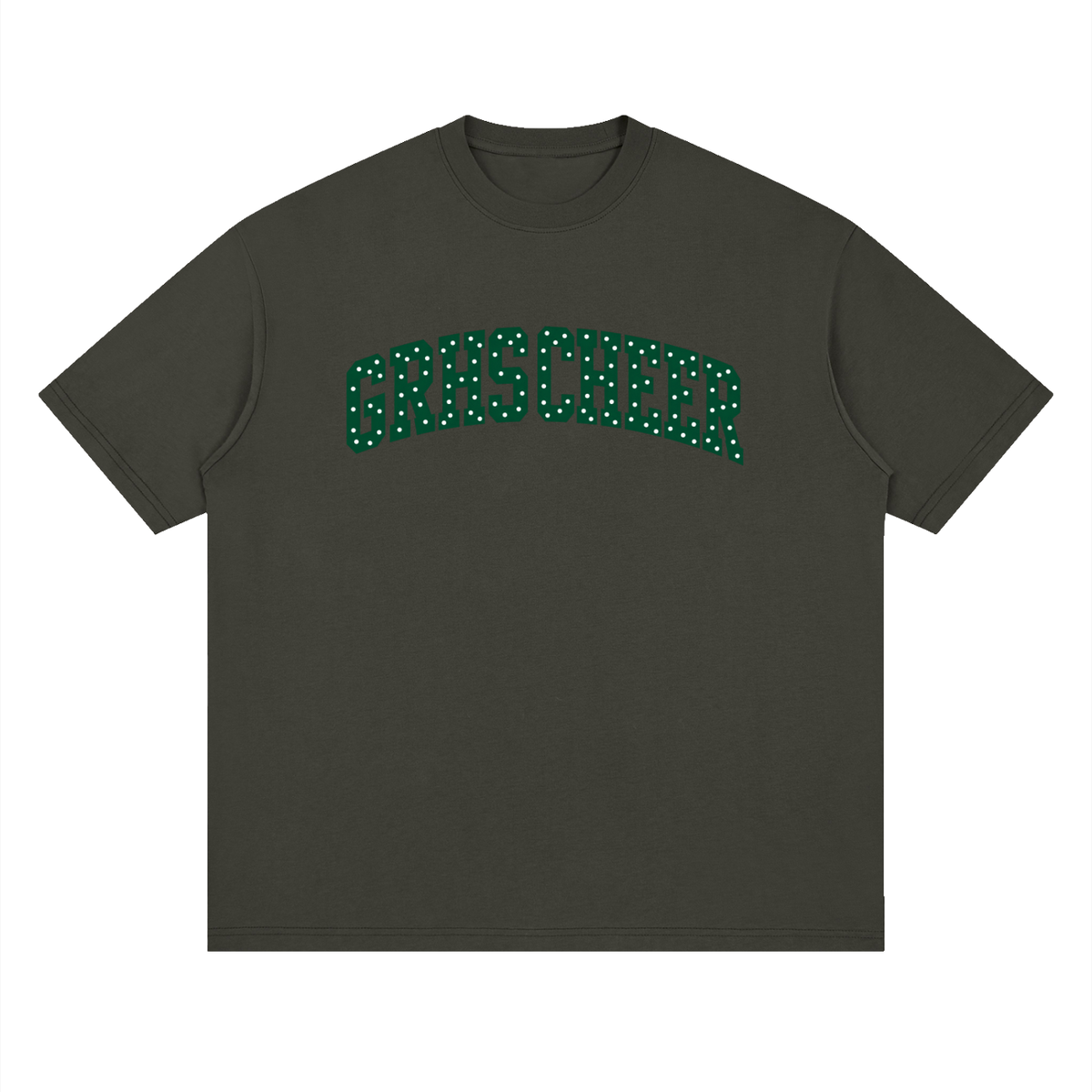 Polka Dot Green River Oversized Drop Shoulder T-Shirt