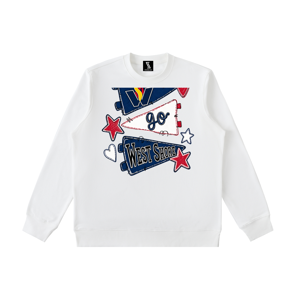 Lets Go West Shore Essential Heavyweight Crewneck Sweatshirt