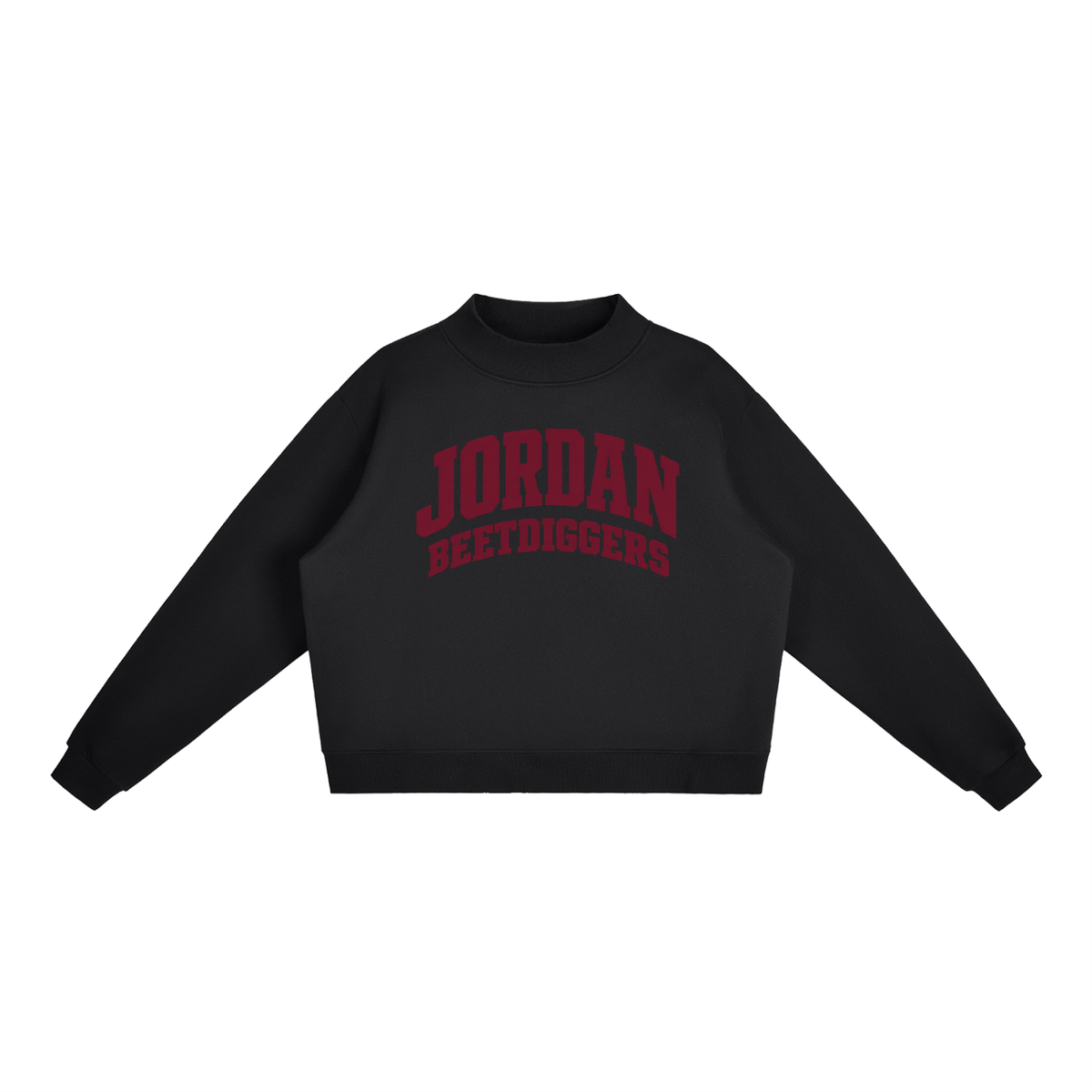 Basic 2 Jordan Essential Fleece Mock-Neck Crew Sweatshirt (printed)