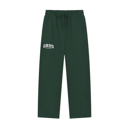 Solid Color Straight-Leg Sweatpants