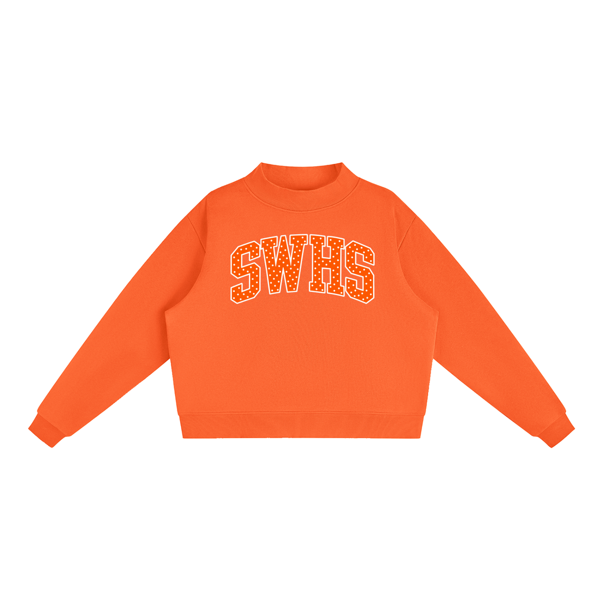 Essential Fleece Mock-Neck Crew Sweatshirt