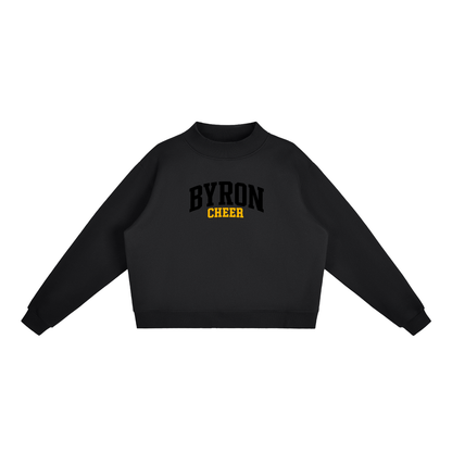 Basic 1 Byron Essential Fleece Mock-Neck Crew Sweatshirt (printed)