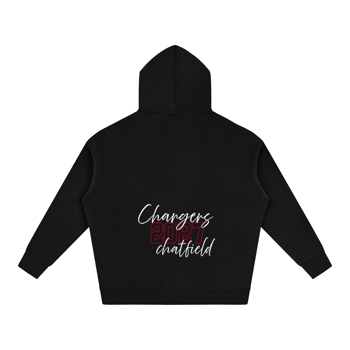Cursive Front Chatfield Oversize Fleeced Hoodie