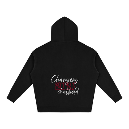 Cursive Front Chatfield Oversize Fleeced Hoodie