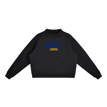 Basic 1 Maysville Essential Fleece Mock-Neck Crew Sweatshirt (printed)