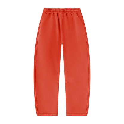 Unisex Vintage Wash Barrel Leg Fleece Sweatpants
