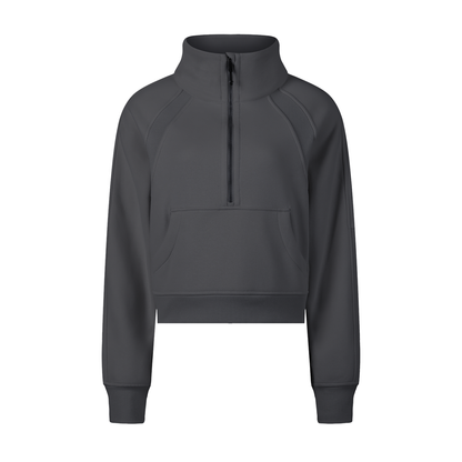 Strive Cropped Half-Zip Sweatshirt