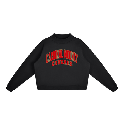 Basic 2 Cardinal Mooney Essential Fleece Mock-Neck Crew Sweatshirt