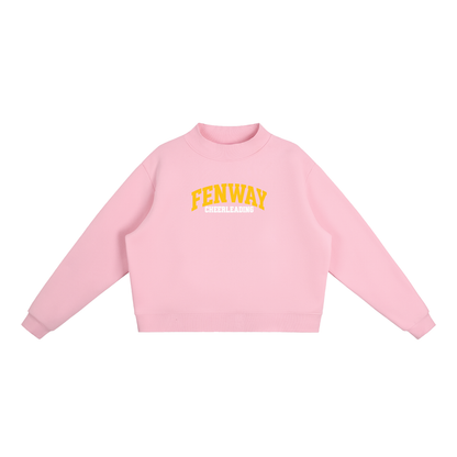 Basic 1 Fenway Essential Fleece Mock-Neck Crew Sweatshirt (printed)