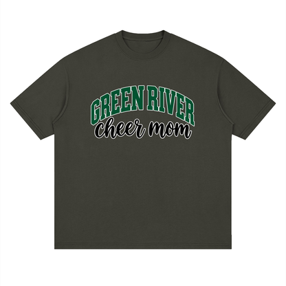 Cheer Mom Green River Oversized Drop Shoulder T-Shirt