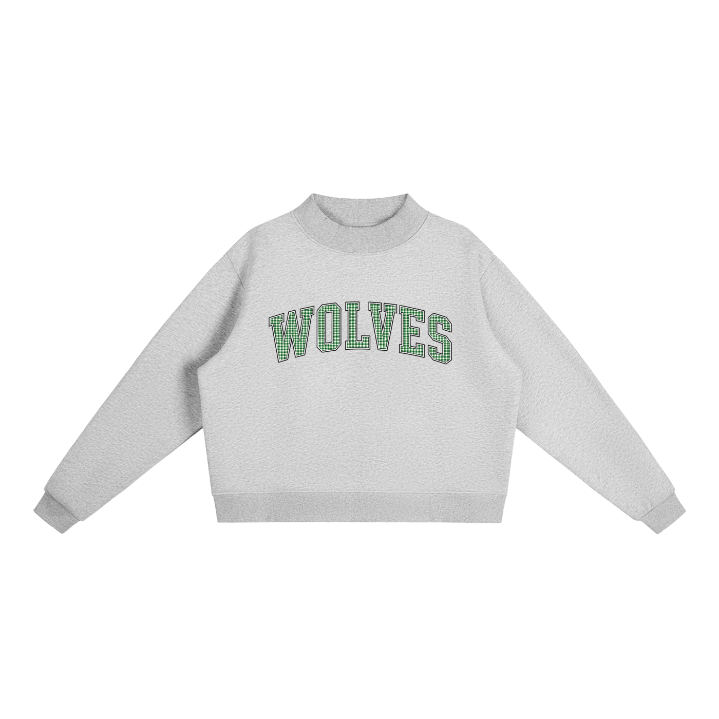 Gingham Wolves Mockneck