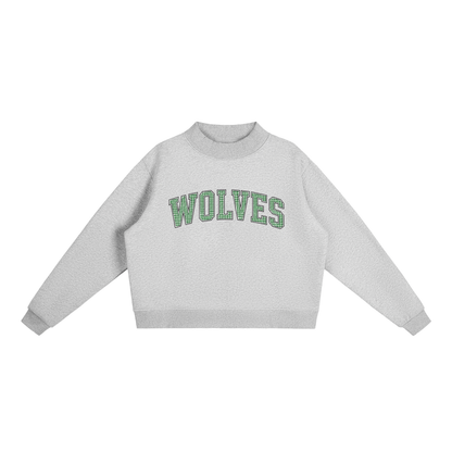 Gingham Wolves Mockneck
