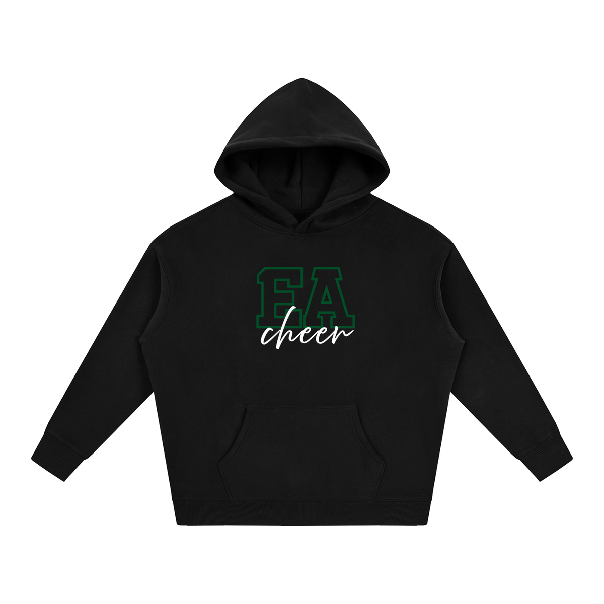 Cursive Front Empire Oversize Fleeced Hoodie