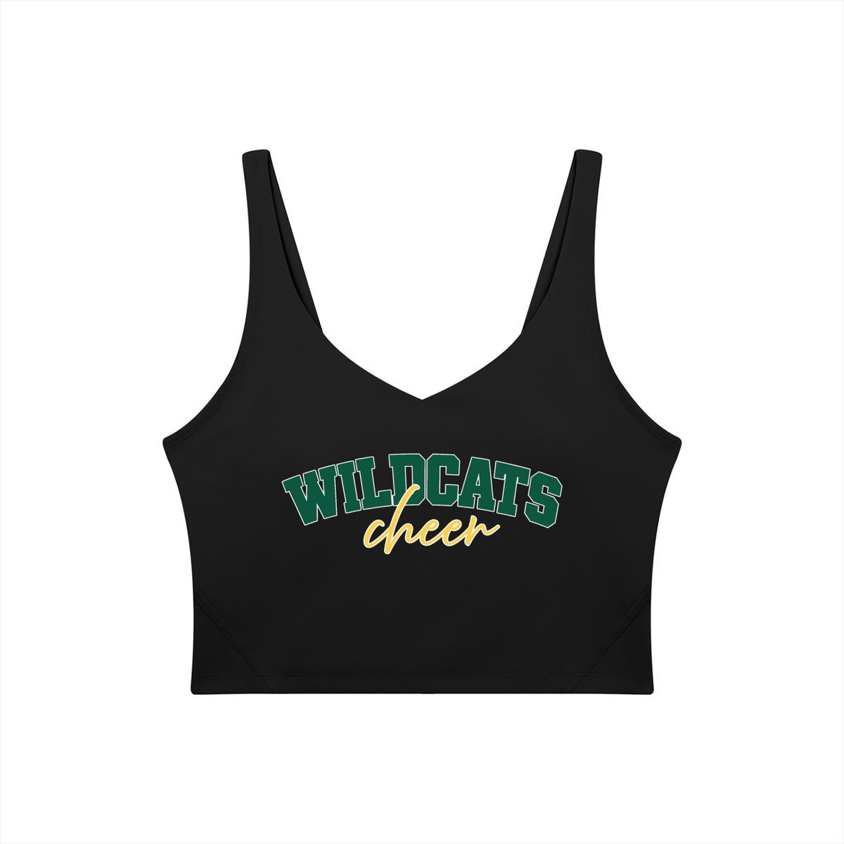 Cursive Gladeville Women's V-Neck Yoga Sports Bra