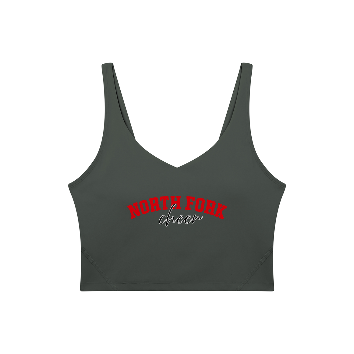 Cursive North Fork Women's V-Neck Yoga Sports Bra