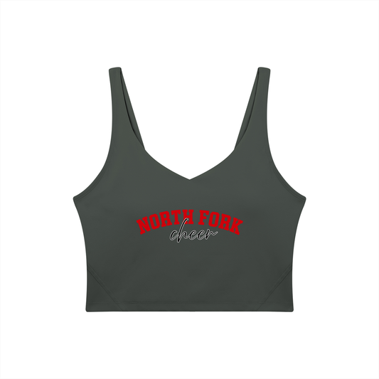 Cursive North Fork Women's V-Neck Yoga Sports Bra