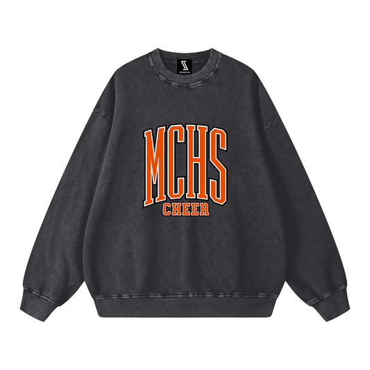 Basic 3 Meigs County Snow Washed Oversized Sweatshirt