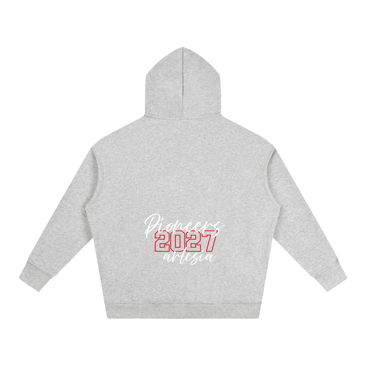 Cursive Front Artesia Oversize Fleeced Hoodie