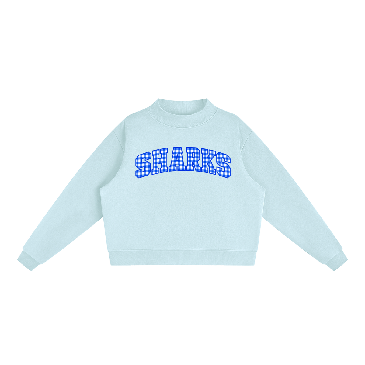 Essential Fleece Mock-Neck Crew Sweatshirt