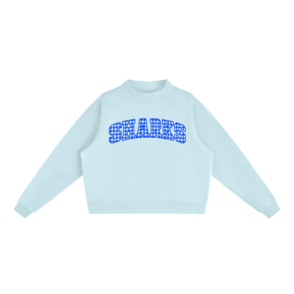 Essential Fleece Mock-Neck Crew Sweatshirt