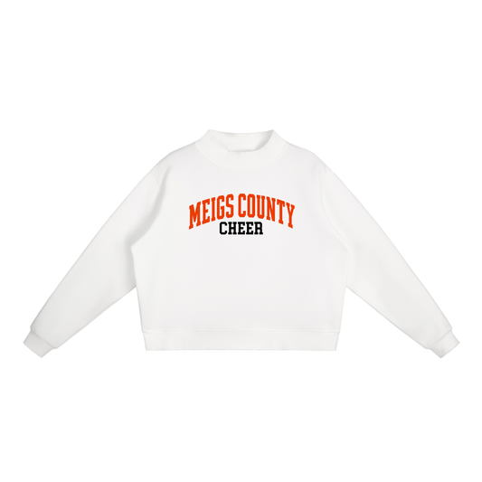 Basic 1 Meigs County Essential Fleece Mock-Neck Crew Sweatshirt (printed)