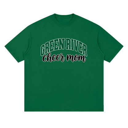Cheer Mom Green River Oversized Drop Shoulder T-Shirt