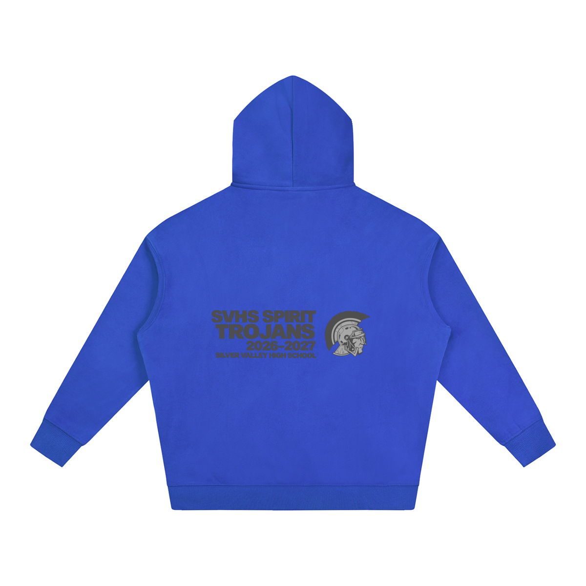 Vector Star Front Silver Valley Oversize Fleeced Hoodie