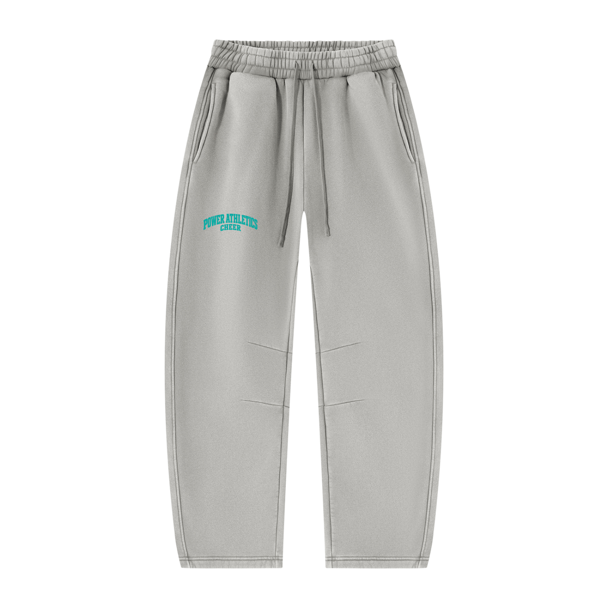 Power Athletics Unisex Vintage Wash Barrel Leg Fleece Sweatpants