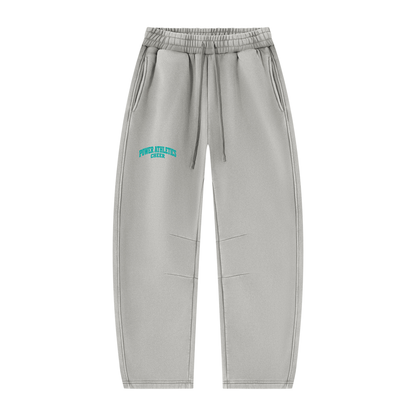 Power Athletics Unisex Vintage Wash Barrel Leg Fleece Sweatpants