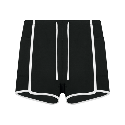 Women's High Waisted Ringer Yoga Shorts