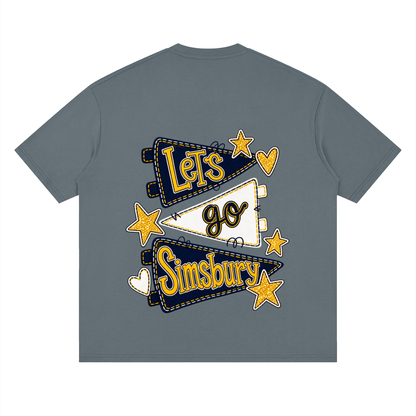 Lets Go Simsbury Oversized Drop Shoulder T-Shirt