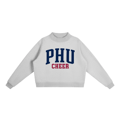 Basic 1 Palm Harbor Essential Fleece Mock-Neck Crew Sweatshirt (printed)
