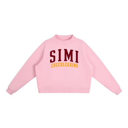 Basic 1 Simi Valley Essential Fleece Mock-Neck Crew Sweatshirt