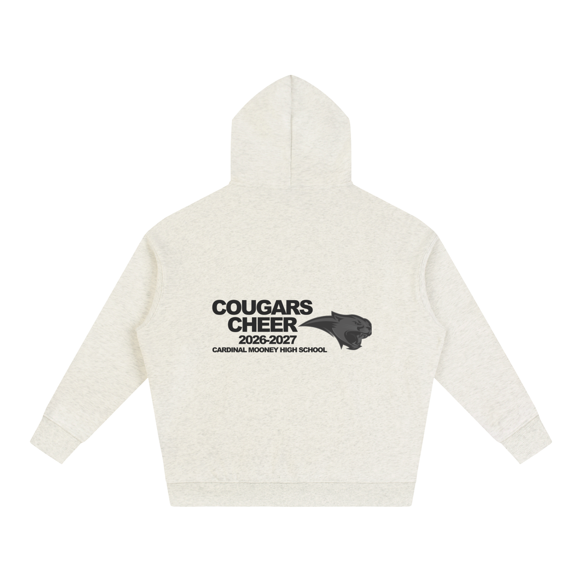 Vector Star Front Cardinal Mooney Oversize Fleeced Hoodie