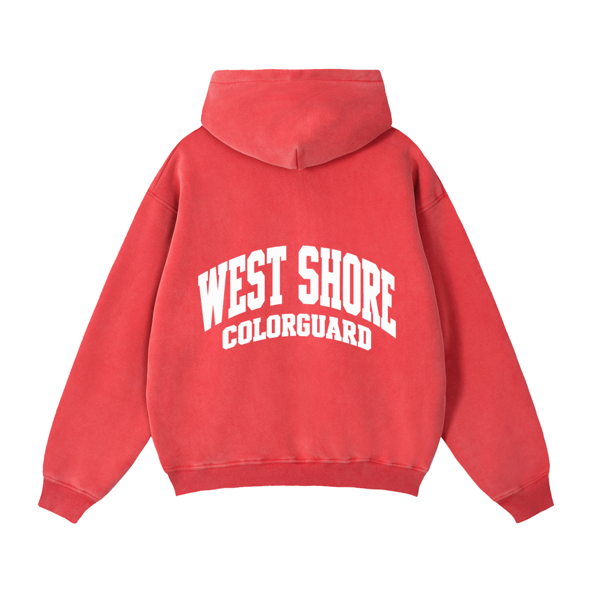 Basic 2 White West Shore Zip-Through Boxy Fleece Hoodie