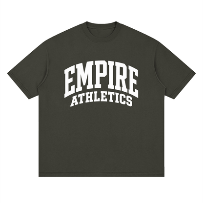 Basic 2 White Empire Oversized Drop Shoulder T-Shirt