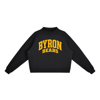 Essential Fleece Mock-Neck Crew Sweatshirt