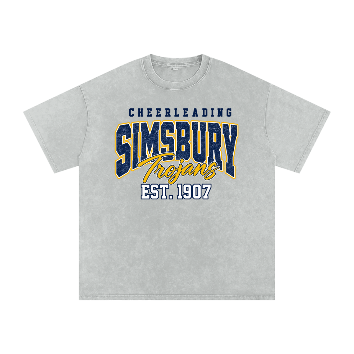 Vintage Simsbury Snow Washed Oversized Cotton T-Shirt