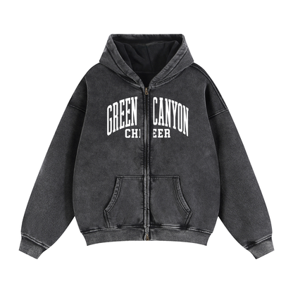 Zip-Through Boxy Hoodie