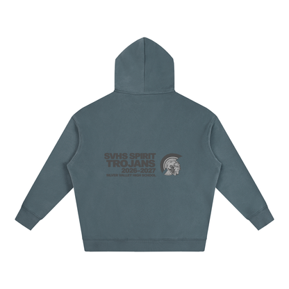 Vector Star Front Silver Valley Oversize Fleeced Hoodie