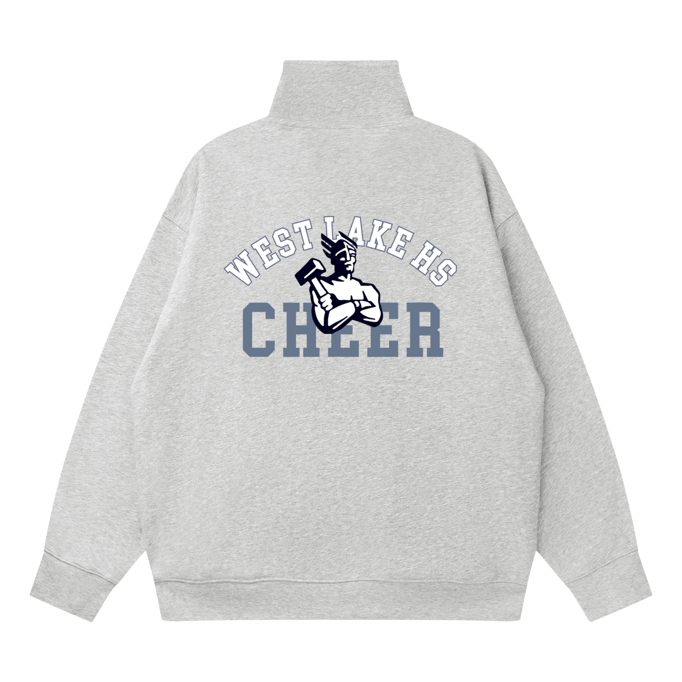 Quarter-Zip Drop Shoulder Sweatshirt