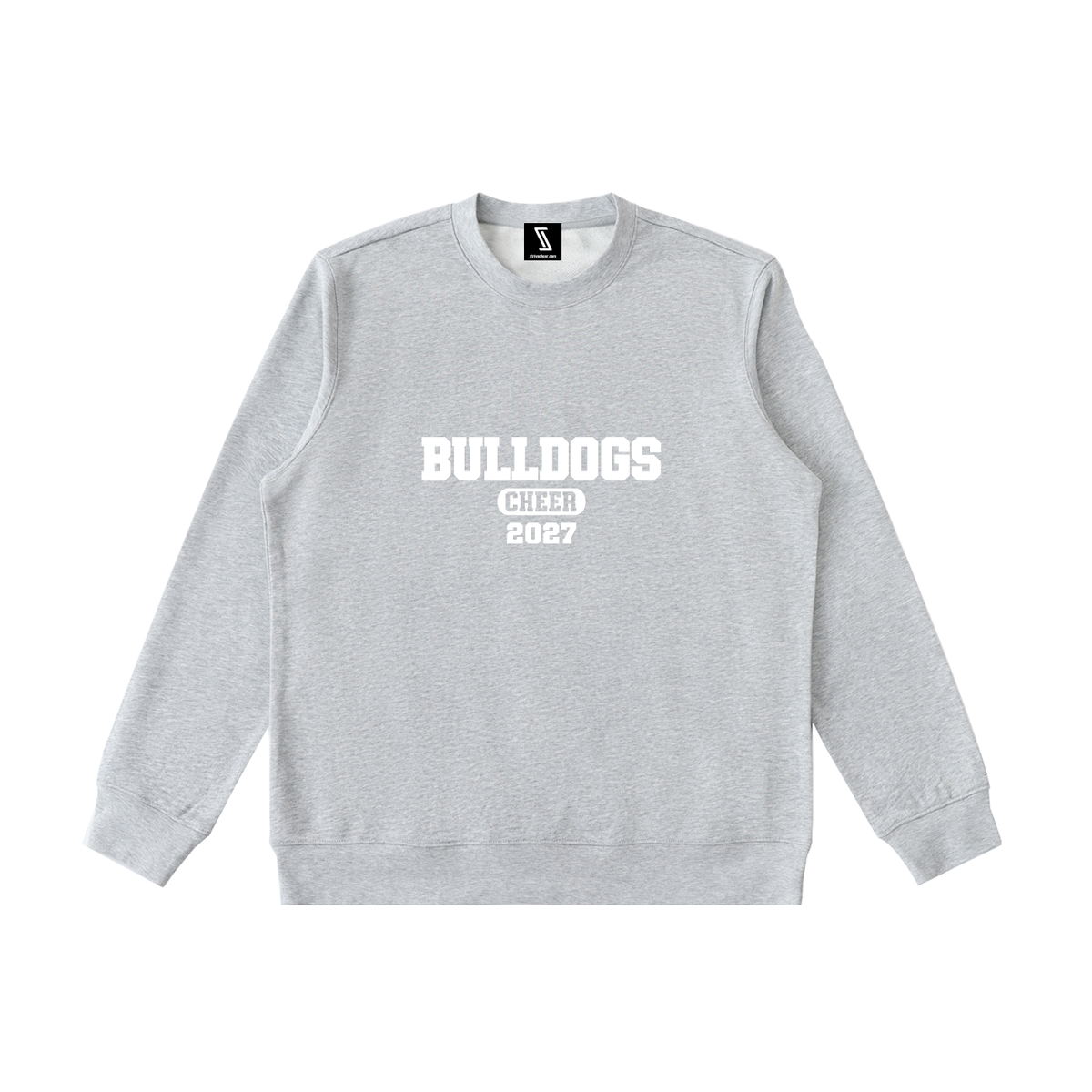 Old School Green Bulldogs Essential Heavyweight Crewneck Sweatshirt