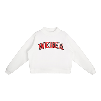 Gingham Weber Mockneck
