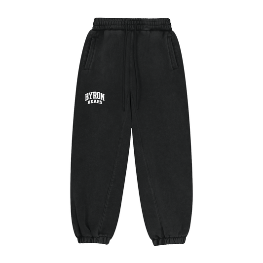 Basic 2 White Byron Fleeced Jogger Sweatpants