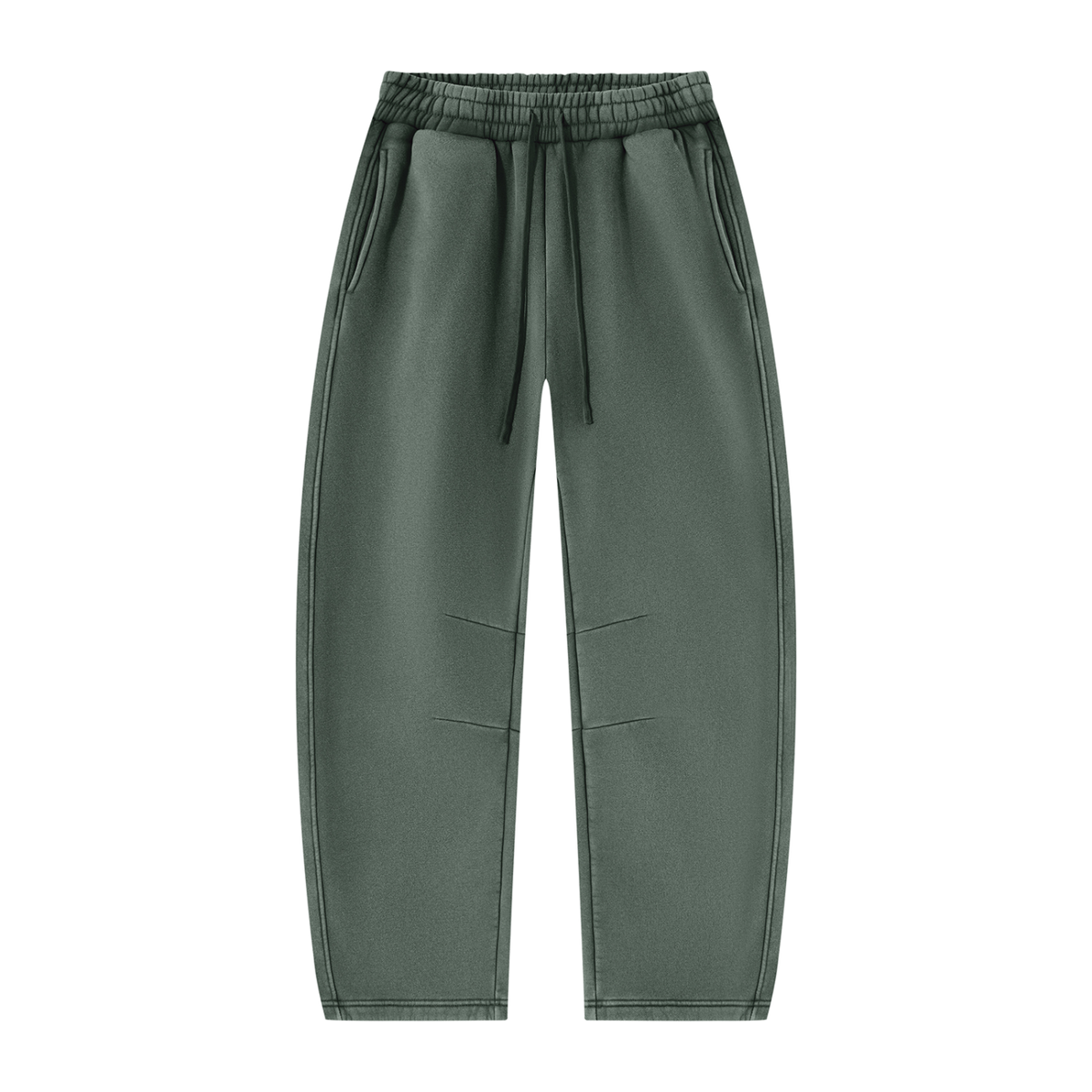 Unisex Vintage Wash Barrel Leg Fleece Sweatpants