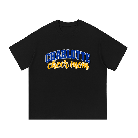Cheer Mom Charlotte Essential Oversized Cotton T-Shirt