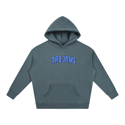 Cursive Front Silver Valley Oversize Fleeced Hoodie