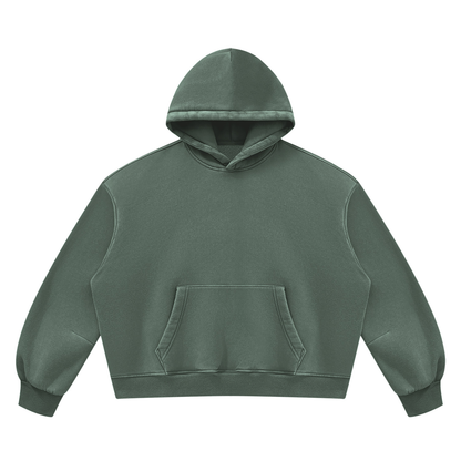Unisex Vintage Wash Boxy Fleece Hoodie