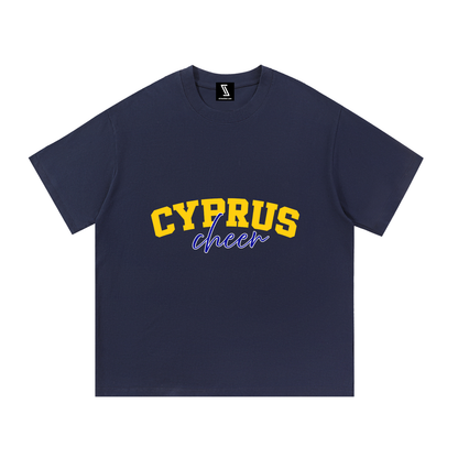 Cursive Cyprus Essential Cotton T-Shirt