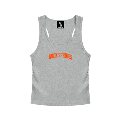 Polka Dot Rock Springs Women’s Ruched Tank Top